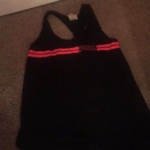 Shirt from Pink, Bright orangeish/red with black